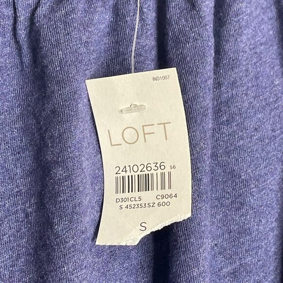 New Loft Velvet Trim Off The Shoulder Bell Sleeve Top Womens S Blue Boho Hippie - Picture 4 of 9